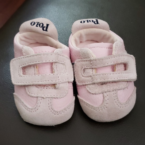 Polo Ralph Lauren Other - Polo pink baby shoes